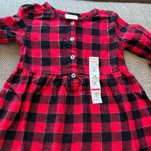 Jumping Beans Checkered Red and Black Kids Dress